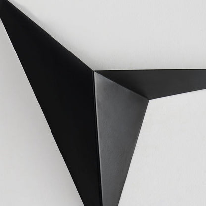 Adélie Polygon LED Wall Sconce Black/White Modern