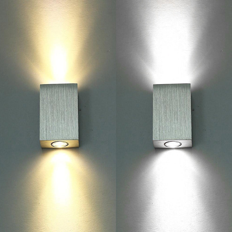 Camille Nickel Rectangular LED Wall Sconce Light