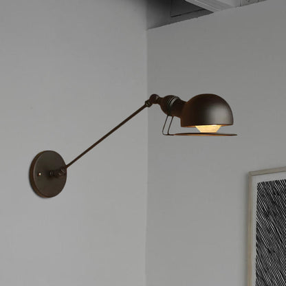 Hudson Vintage Industrial Swing Arm Wall Lamp