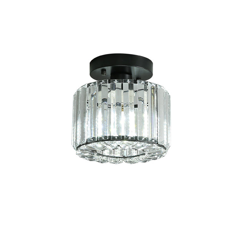 Océane Crystal Faceted Flush Ceiling Light