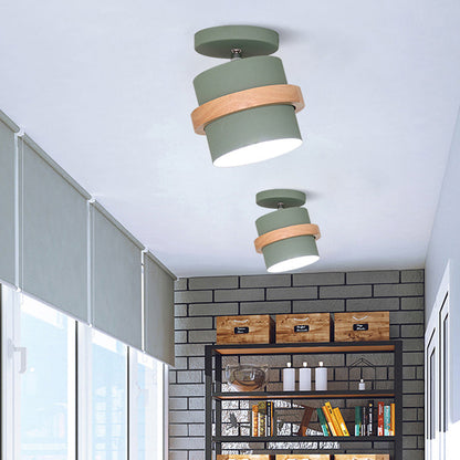 Anaïs Rotating Barrel Semi Flush Ceiling Light