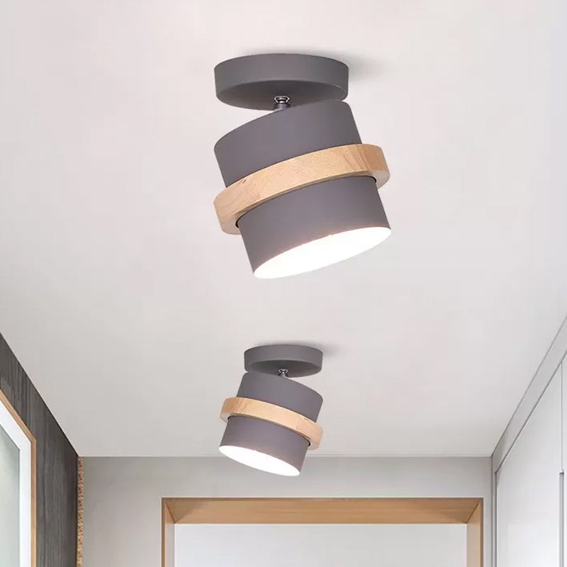 Anaïs Rotating Barrel Semi Flush Ceiling Light