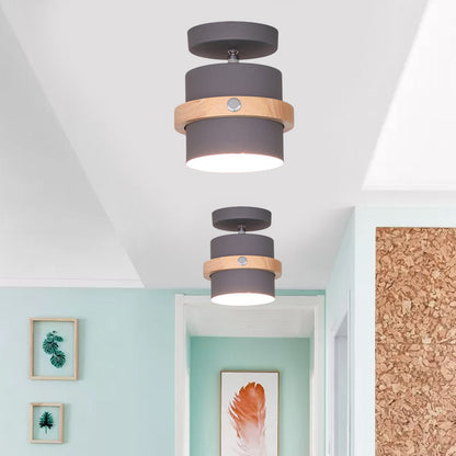 Anaïs Rotating Barrel Semi Flush Ceiling Light
