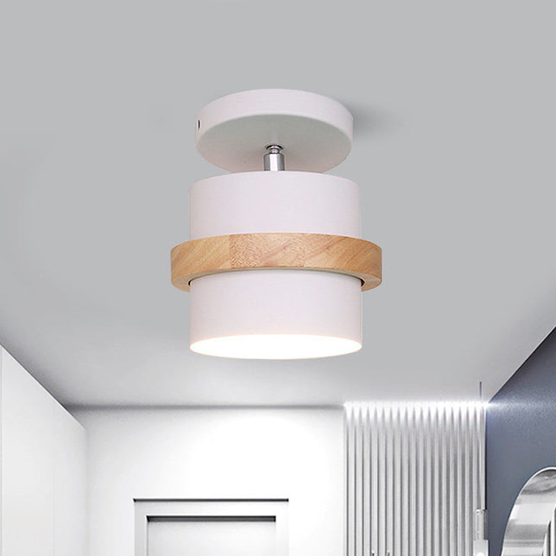 Anaïs Rotating Barrel Semi Flush Ceiling Light