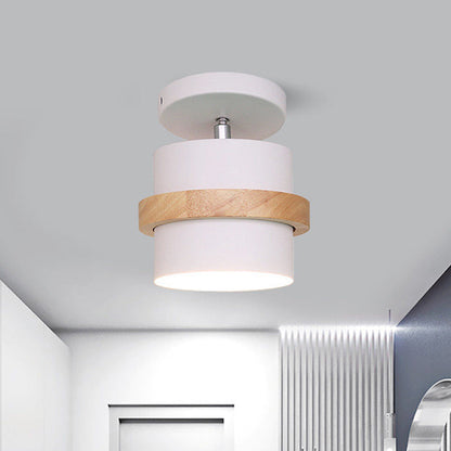 Anaïs Rotating Barrel Semi Flush Ceiling Light