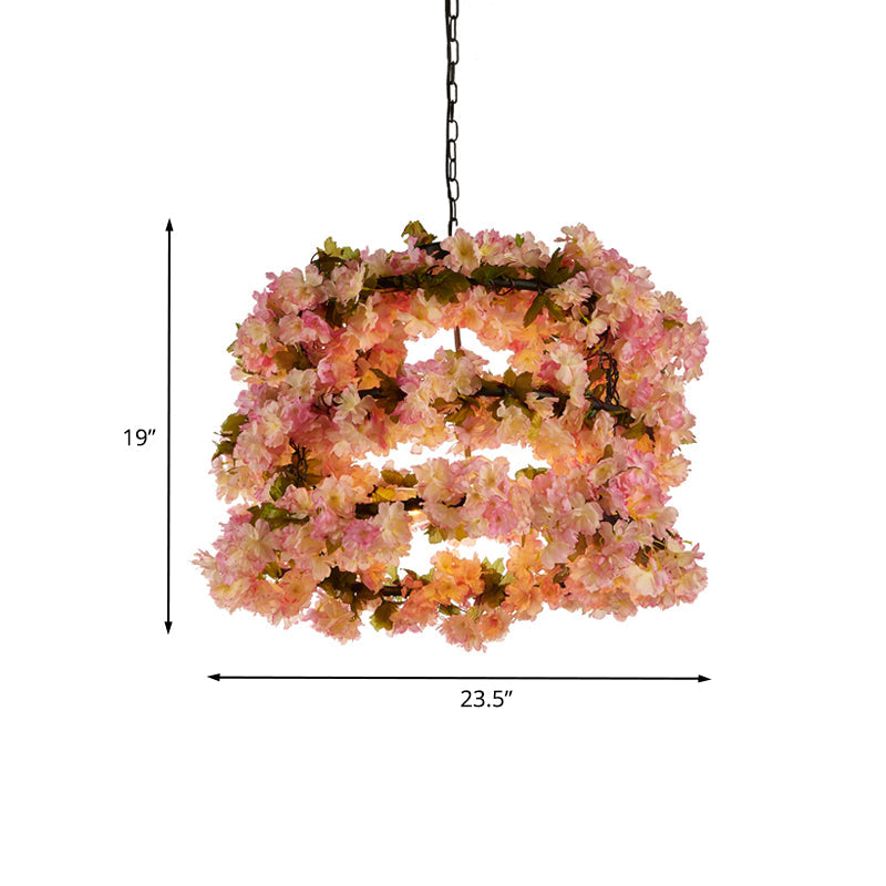 Céleste Cylinder Cage Pendant Chandelier Light