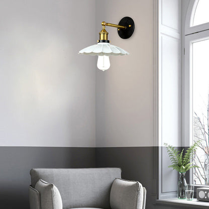 Mathilde Vintage Scalloped Rotatable Wall Lamp