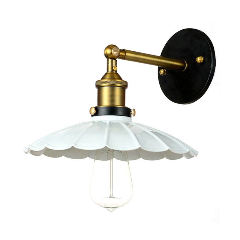 Mathilde Vintage Scalloped Rotatable Wall Lamp