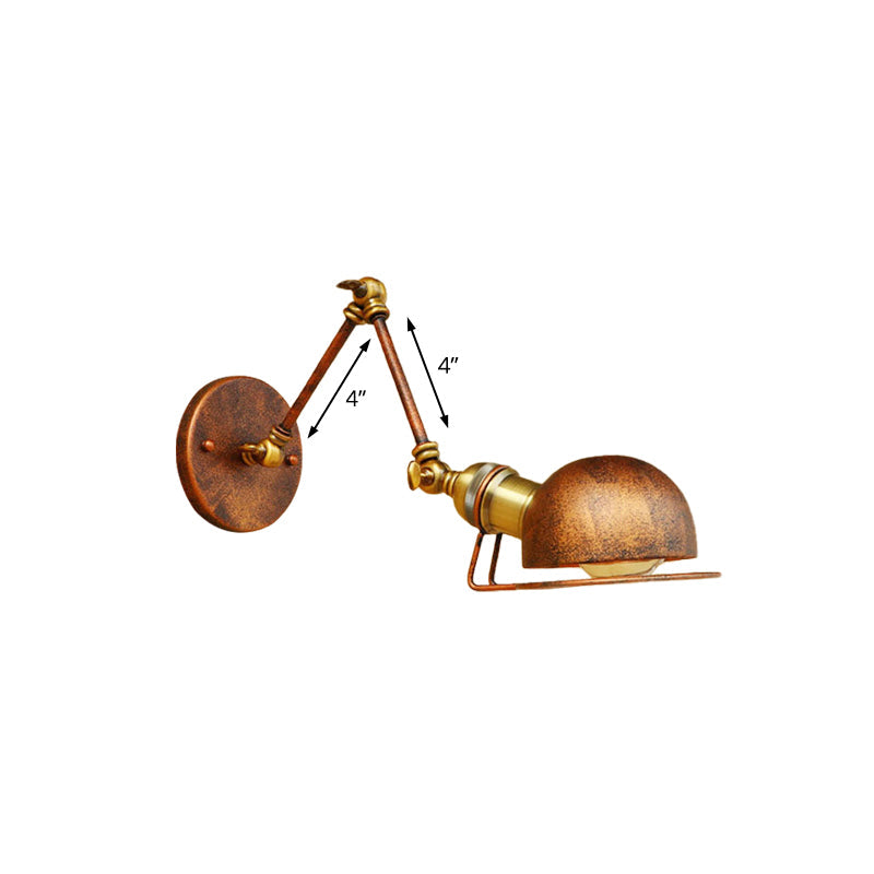 Hudson Vintage Industrial Swing Arm Wall Lamp