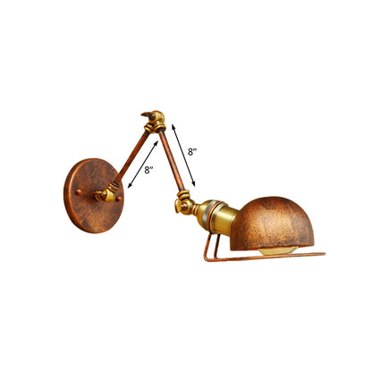 Hudson Vintage Industrial Swing Arm Wall Lamp