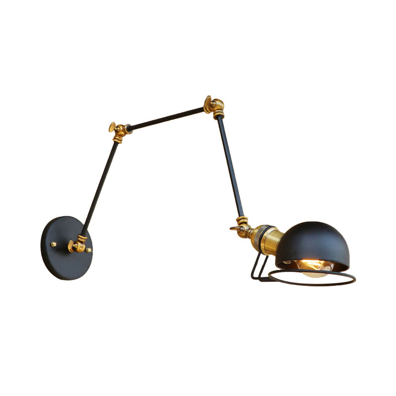 Hudson Vintage Industrial Swing Arm Wall Lamp