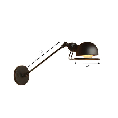 Hudson Vintage Industrial Swing Arm Wall Lamp