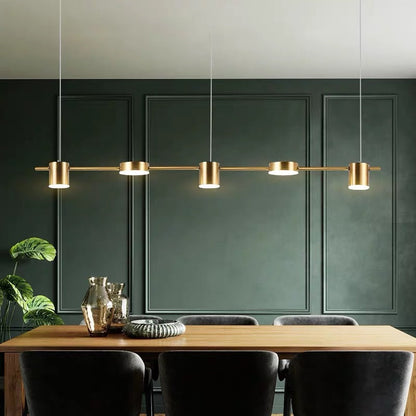 Margaux Modern Drum LED Multi-Head Island Pendant Light