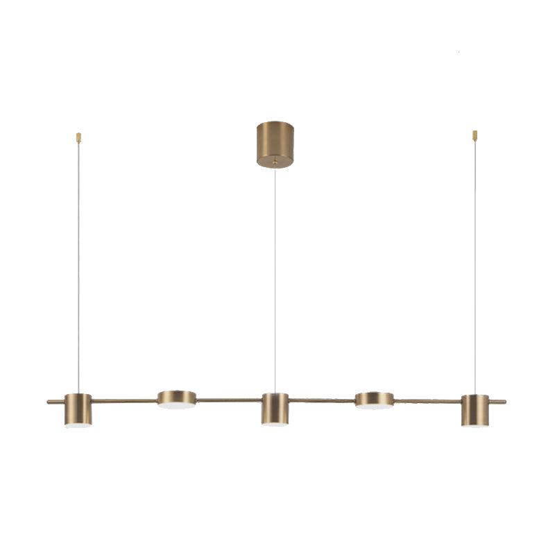 Margaux Modern Drum LED Multi-Head Island Pendant Light
