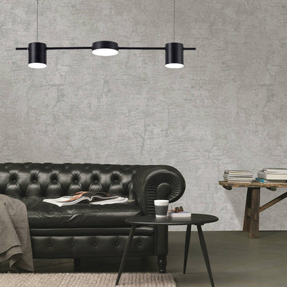 Margaux Modern Drum LED Multi-Head Island Pendant Light