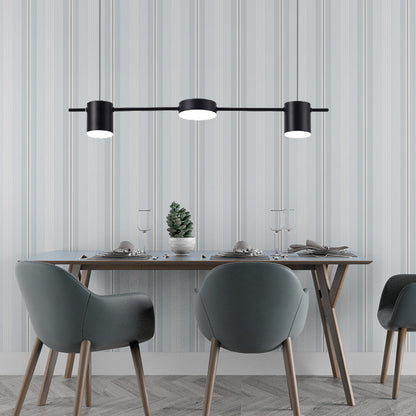 Margaux Modern Drum LED Multi-Head Island Pendant Light