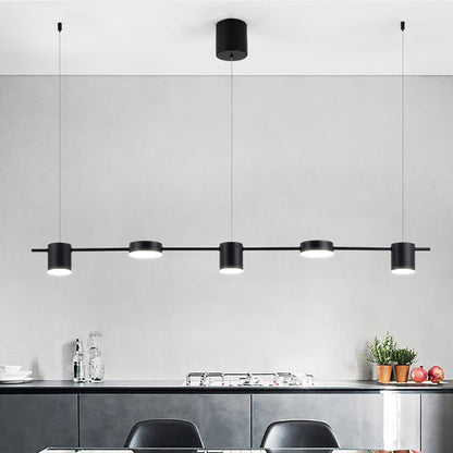 Margaux Modern Drum LED Multi-Head Island Pendant Light