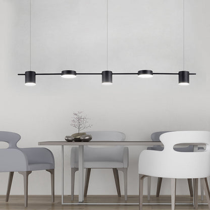 Margaux Modern Drum LED Multi-Head Island Pendant Light