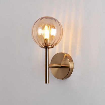 Élodie Colored Glass Round Wall Light Sconce