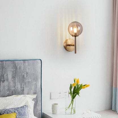 Élodie Colored Glass Round Wall Light Sconce