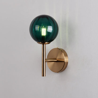 Élodie Colored Glass Round Wall Light Sconce