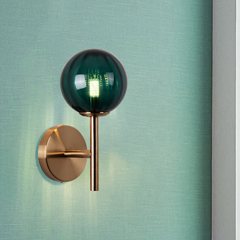 Élodie Colored Glass Round Wall Light Sconce