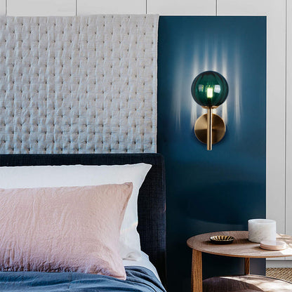 Élodie Colored Glass Round Wall Light Sconce