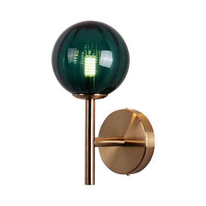 Élodie Colored Glass Round Wall Light Sconce