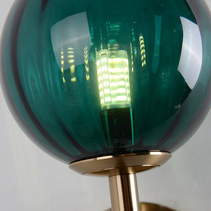 Élodie Colored Glass Round Wall Light Sconce