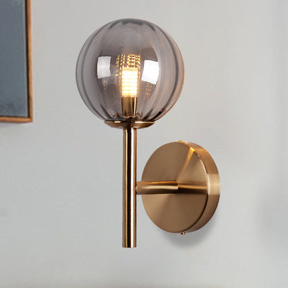 Élodie Colored Glass Round Wall Light Sconce