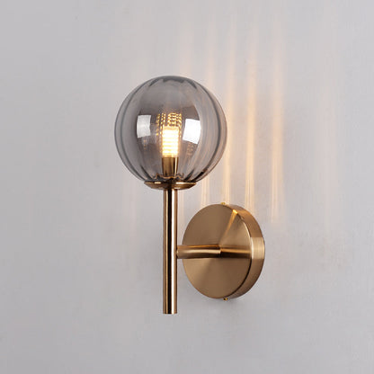 Élodie Colored Glass Round Wall Light Sconce