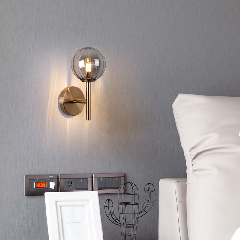 Élodie Colored Glass Round Wall Light Sconce