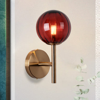 Élodie Colored Glass Round Wall Light Sconce