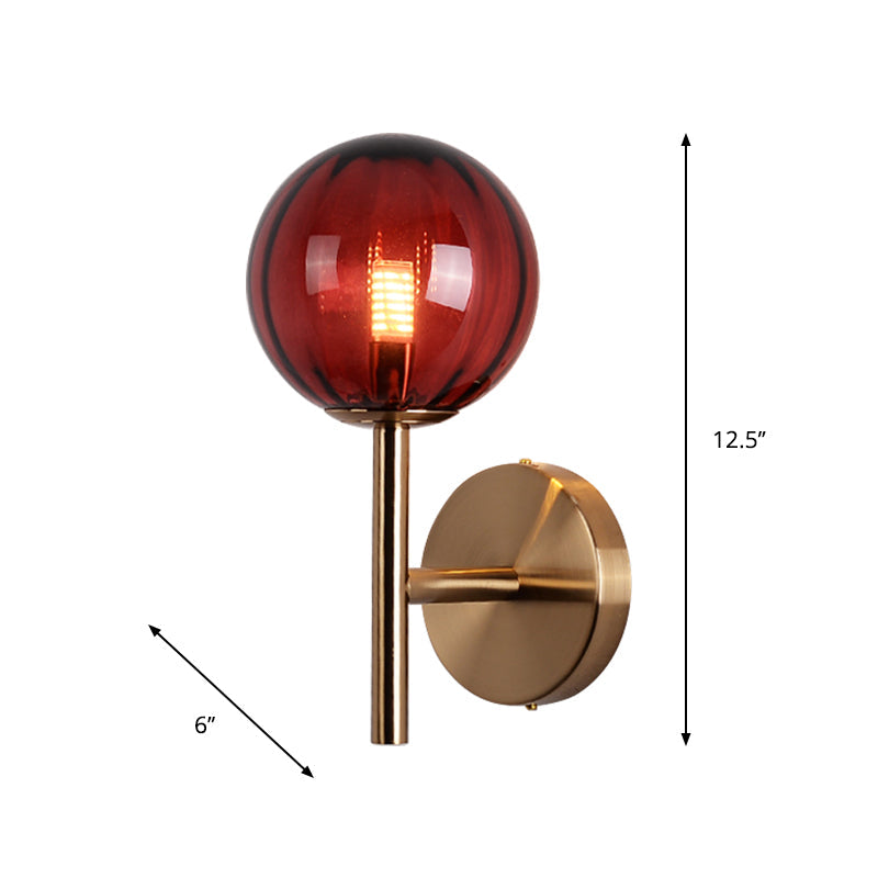 Élodie Colored Glass Round Wall Light Sconce
