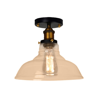 Amélie Vintage Barn Glass Semi Flush Ceiling Light
