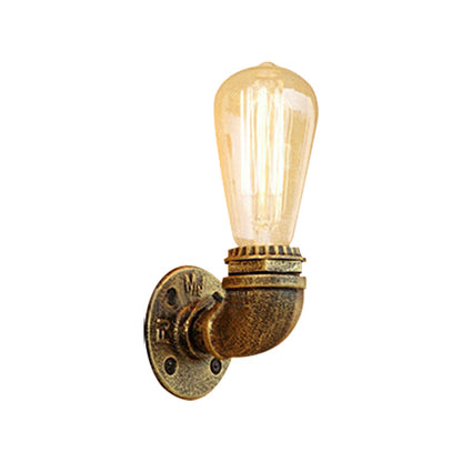 Joséphine Rustic Pipe Wall Sconce Bare Bulb Lamp