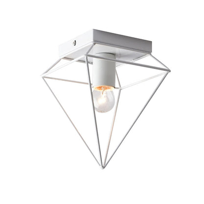 Chloé Industrial Diamond Cage Flush Ceiling Light