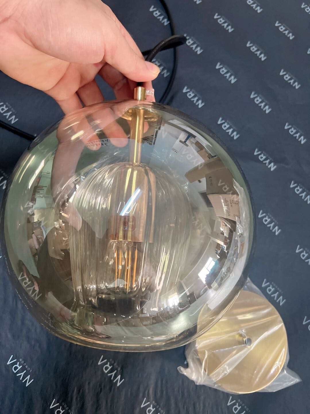 Isabella Interconnected Bubble Glass Pendant