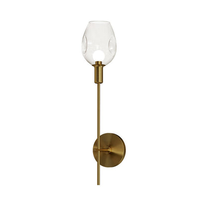 Juliette Gold Dimpled Glass wall Sconce