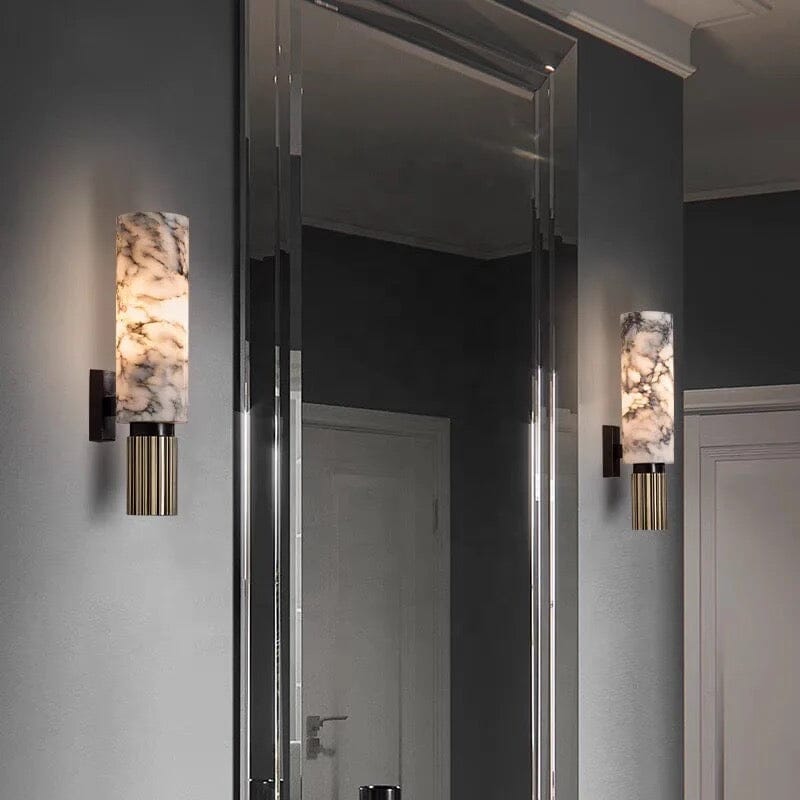 Sylvie Natural Marble Grinded Sconce