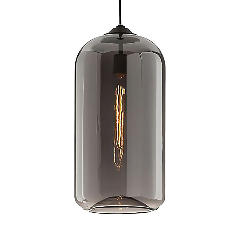 Lucienne Cylindrical Glass Contemporary Pendant Light