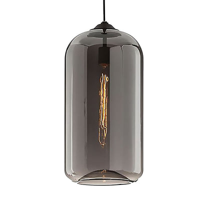 Lucienne Cylindrical Glass Contemporary Pendant Light