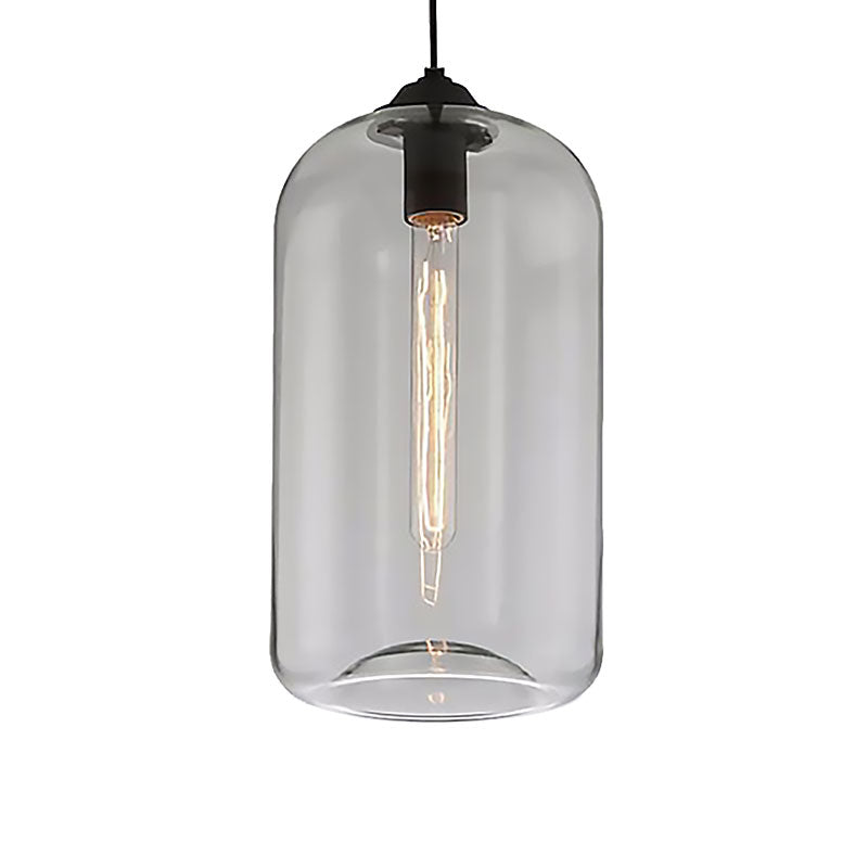 Lucienne Cylindrical Glass Contemporary Pendant Light