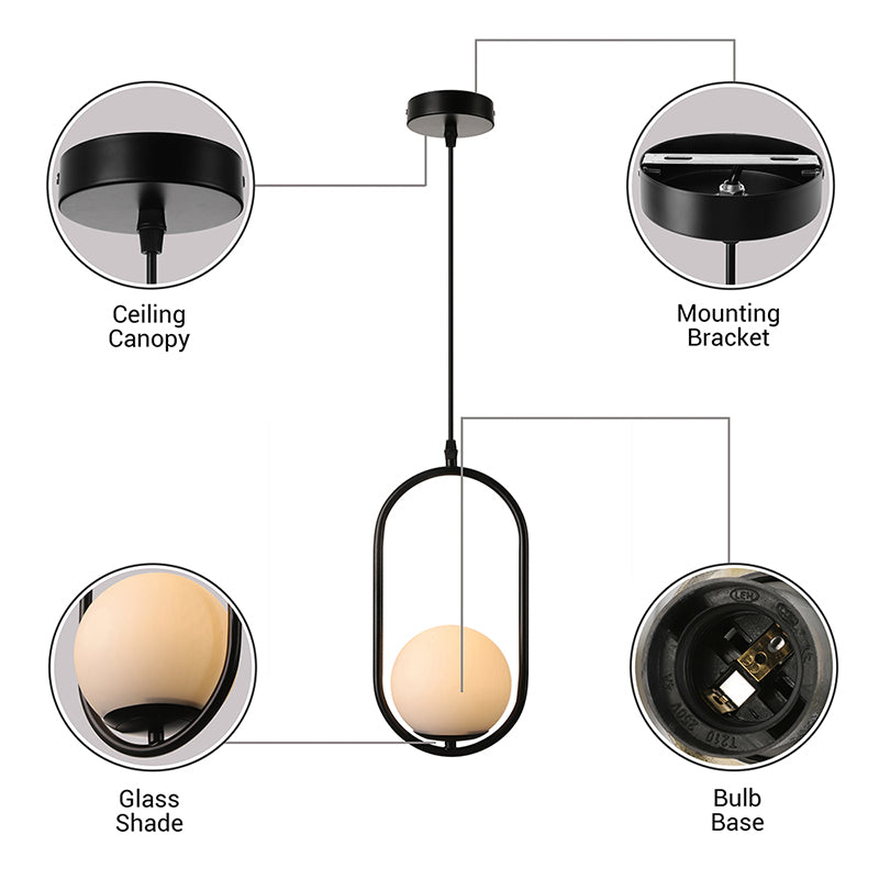 Juliette Modern Globe Pendant Light