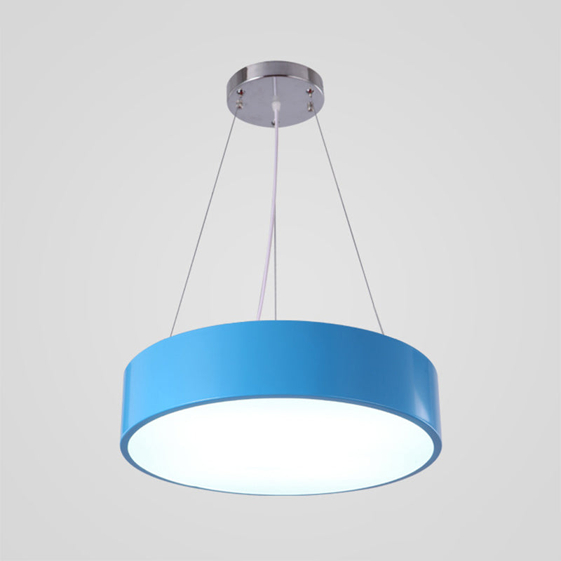 Camille Macaron Drum LED Pendant Light for Kids