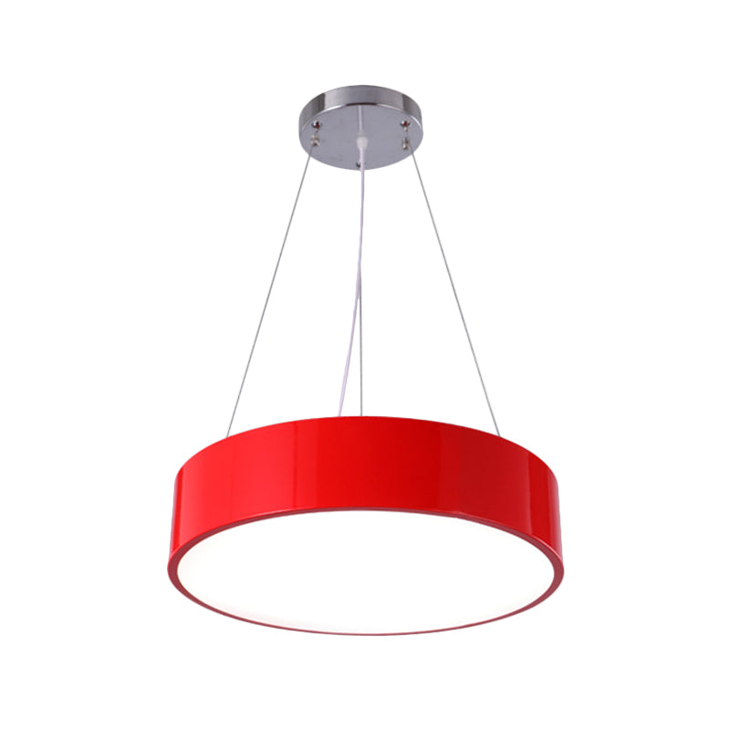 Camille Macaron Drum LED Pendant Light for Kids