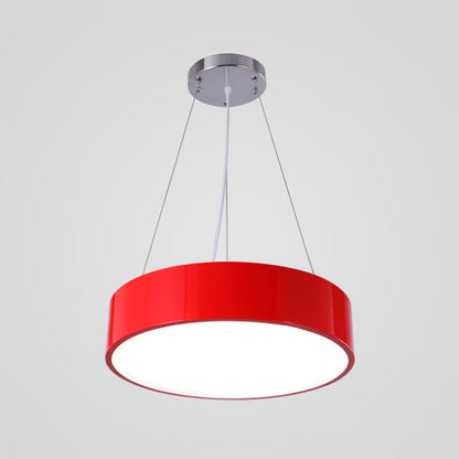 Camille Macaron Drum LED Pendant Light for Kids
