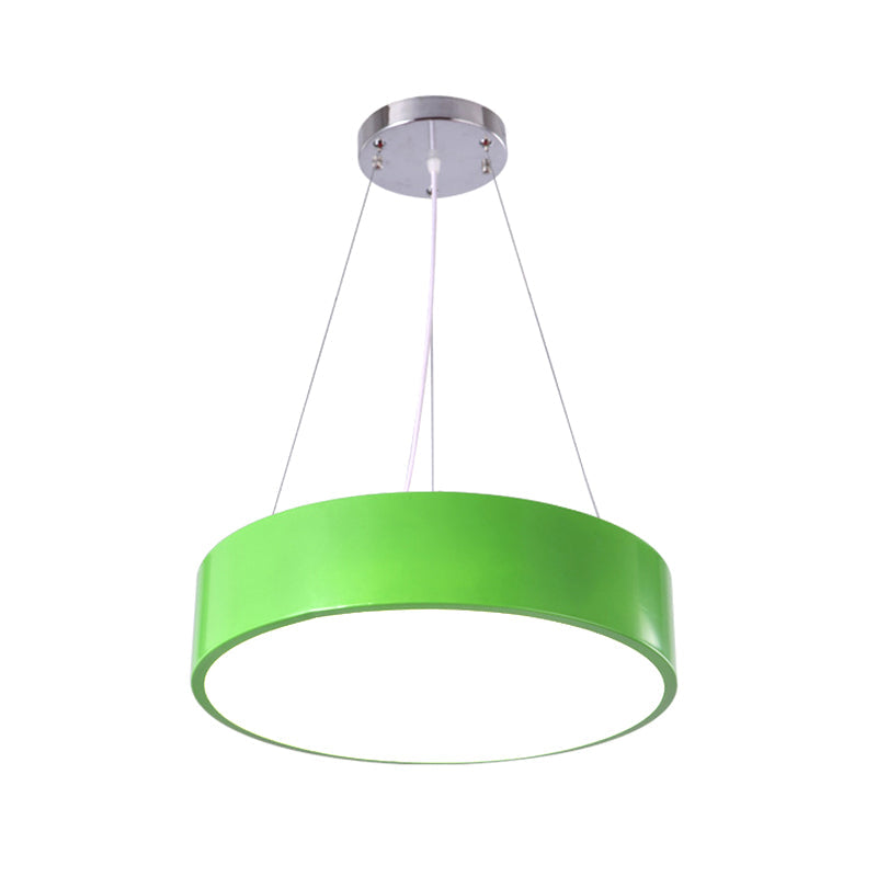Camille Macaron Drum LED Pendant Light for Kids