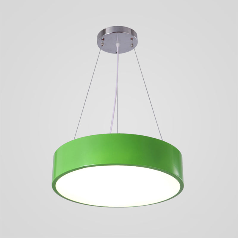 Camille Macaron Drum LED Pendant Light for Kids