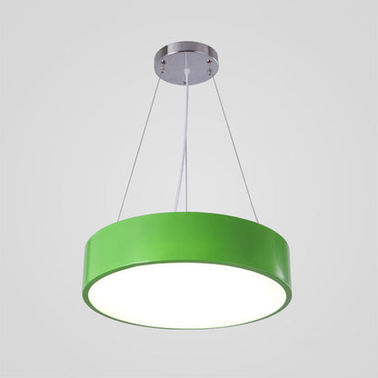 Camille Macaron Drum LED Pendant Light for Kids